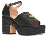 Thumbnail for your product : Gucci 95mm Matelassé platform sandals