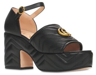 Gucci 95mm Matelassé platform sandals