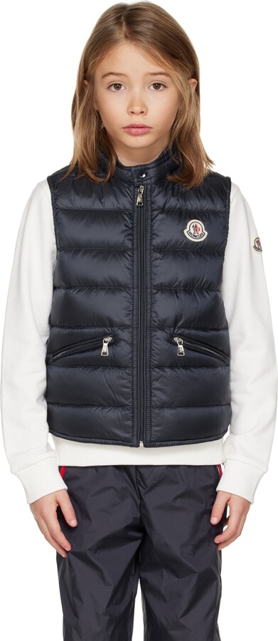 Moncler Enfant Kids Navy Gui Down Vest ShopStyle Costumes Dress-Up
