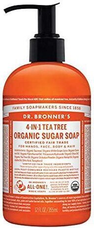 Lian LifeStyle Sugar Soap in Pump Bottle Moisturizing Soap: Hand Soap, Body Wash, Hair Shampoo & Face Cleanser - Organic Liquid Soap with Essential Oils: Jojoba,...