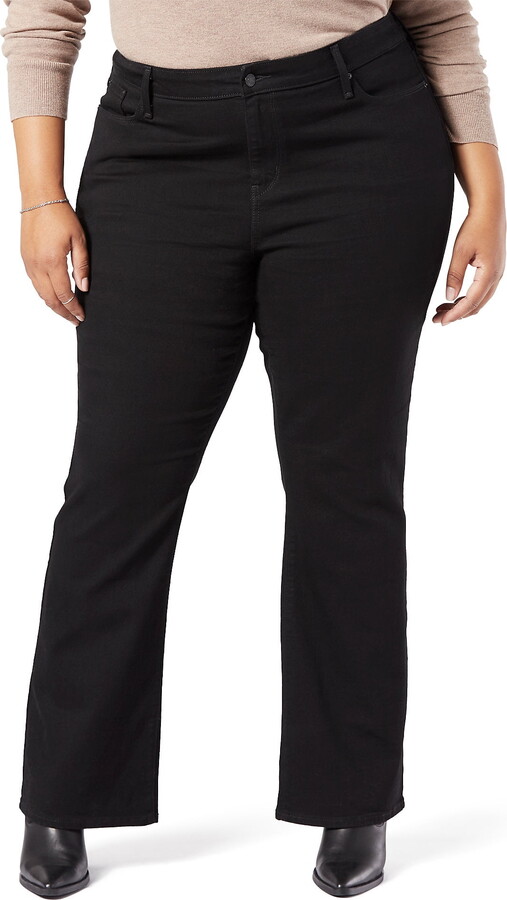 Levi Strauss Signature Women’s and Women’s Plus Mid Rise Bootcut Jeans, 30″, 32” and 34″ Inseams, Sizes 2-28