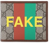 Thumbnail for your product : Gucci Gg Supreme Fake Not Billfold Wallet