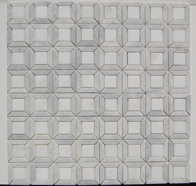 Bloom Stone Namibia Fantasy 12" x 12" Marble Mosaic Floor Tile