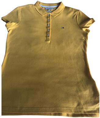 Tommy Hilfiger Yellow Cotton Top for Women