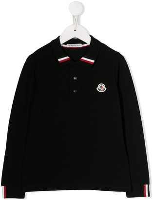 Moncler Enfant Logo Patch Polo Shirt