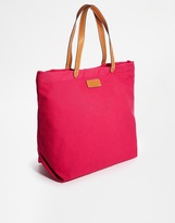 Thumbnail for your product : MANGO Canvas Shopper With Contrast Handles