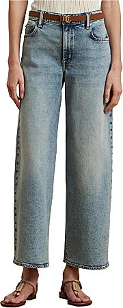High-Rise Wide Leg Cropped Jeans