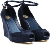 Thumbnail for your product : Melissa Patchuli Wedge Blue Flocked/Green