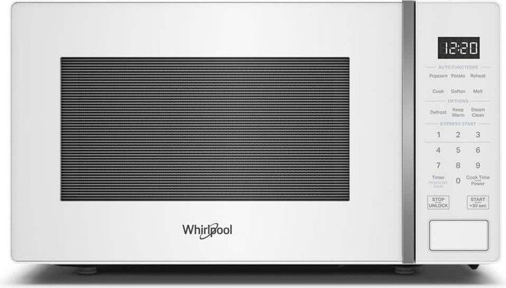 18.31 in. Electric Countertop Microwave in White with 0.7 cu. ft. Capacity