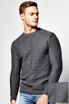 Thumbnail for your product : boohoo Crew Neck Chevron Knit Jumper