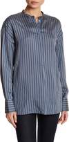 Thumbnail for your product : Vince Striped Silk Tunic