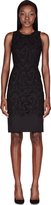 Thumbnail for your product : Burberry Black Gabardine Embroidered Flower Motif Shell Dress