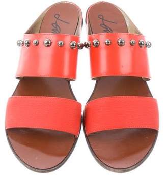 Lanvin Embellished Slide Sandals