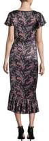 Thumbnail for your product : Cinq à Sept Floral-Print Silk Midi Dress