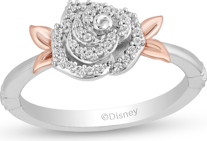 Sterling Silver Disney Belle Ring Zales Disney Princess Zales