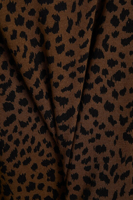 Monrow Leopard-print Supima cotton and modal-blend jersey T-shirt