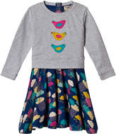 Thumbnail for your product : Frugi Grey and Navy Multi Patterned Bottom Dress