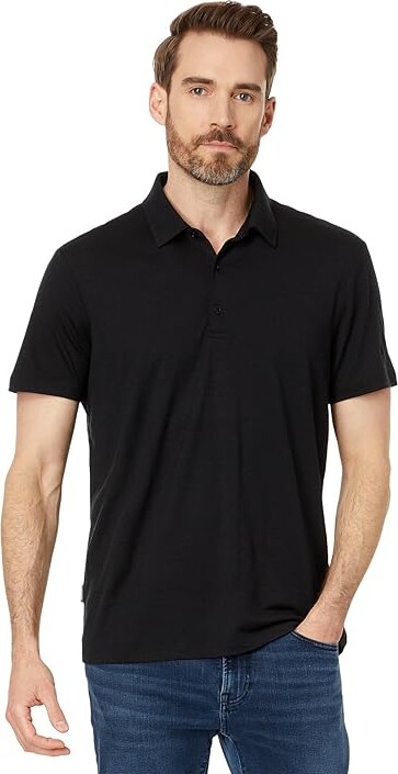 Icebreaker 150 Tech Lite III Short Sleeve Polo Men's Clothing Black : SM Wool