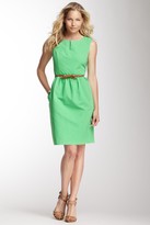 Thumbnail for your product : Ellen Tracy Split Neck Sleeveless Dress