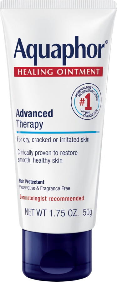 Aquaphor Healing Ointment Skin Protectant for Dry, Cracked, Irritated Skin, Travel Size, 1.75 oz