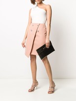 Thumbnail for your product : Balmain Stud-Embellished Asymmetric Skirt