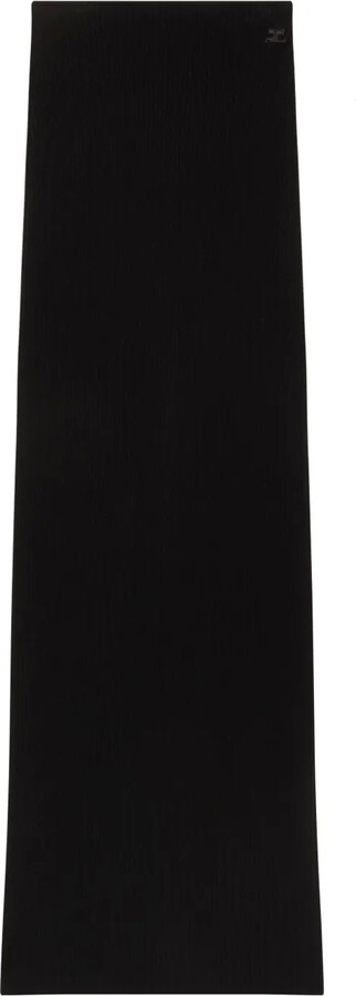 Courreges Tube Ribbed-Knit Maxi Skirt