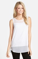 Thumbnail for your product : Vince Camuto Women's Sleeveless Mixed Media Top