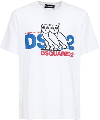 DSQUARED2 Ovo Capsule Logo Print Jersey T-shirt
