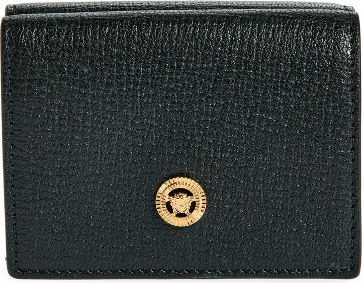 Medusa Leather Trifold Wallet