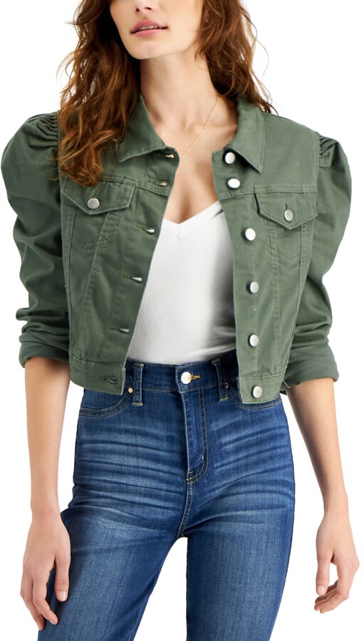 olive jean jacket