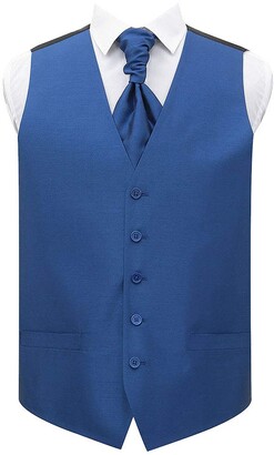 Baby Blue Boys Waistcoat Satin Plain Solid Formal Wedding Tuxedo Vest by DQT 
