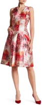 Thumbnail for your product : Carmen Marc Valvo V-Neck Sleeveless Pleat Dress