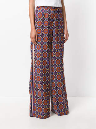 Etro printed flared trousers