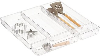 Container Store iDESIGN Linus Drawer Organizer Clear Set of 5