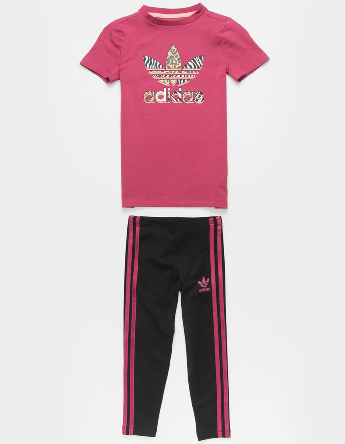 girls adidas leggings set
