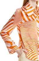 Thumbnail for your product : Baum und Pferdgarten Mara Mix Swirl Stripe Stretch Silk Blouse