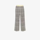 Thumbnail for your product : Mira Mikati high waist checked wide leg trousers