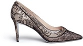 Thumbnail for your product : Rene Caovilla Lace mesh pumps