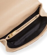 Thumbnail for your product : Saint Laurent College Medium Matelasse Lambskin V-Flap Crossbody Bag with Golden Hardware