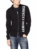 armani exchange zip up sweater