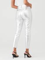 Thumbnail for your product : Very Silver Faux Leather Trouser - Silver