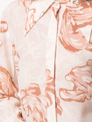 Karen Walker Blossom floral-print silk shirt