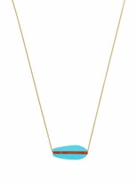 Thumbnail for your product : ALIITA 9kt Yellow Gold Surfboard Necklace