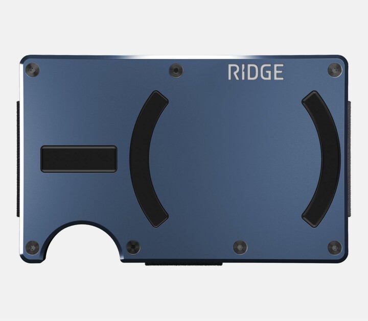 the Ridge Men's Ridge Wallet For Magsafe - Alpine Navy - Cash Strap