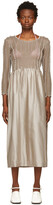 Thumbnail for your product : Helenamanzano SSENSE Exclusive Beige Cala Dress