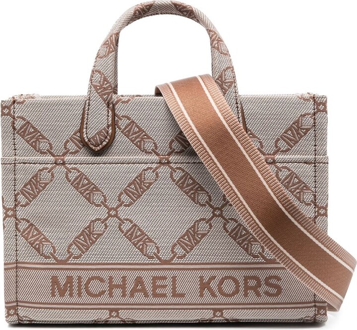 Buy Michael Kors Gigi Large Empire Logo Jacquard Tote Bag