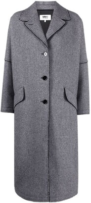 MM6 MAISON MARGIELA Single-Breasted Tweed Coat