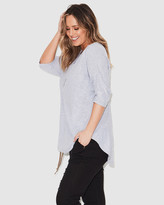 Thumbnail for your product : 17 Sundays - Women's Grey Tunics - Tongue Tied Henley Tee - Size One Size, XS (12) at The Iconic