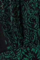 Thumbnail for your product : Diane von Furstenberg Belted Printed Coated Silk-blend Dress