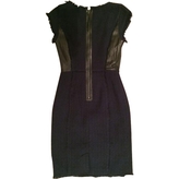 Thumbnail for your product : Rebecca Taylor Tweed & Leather Shift Dress